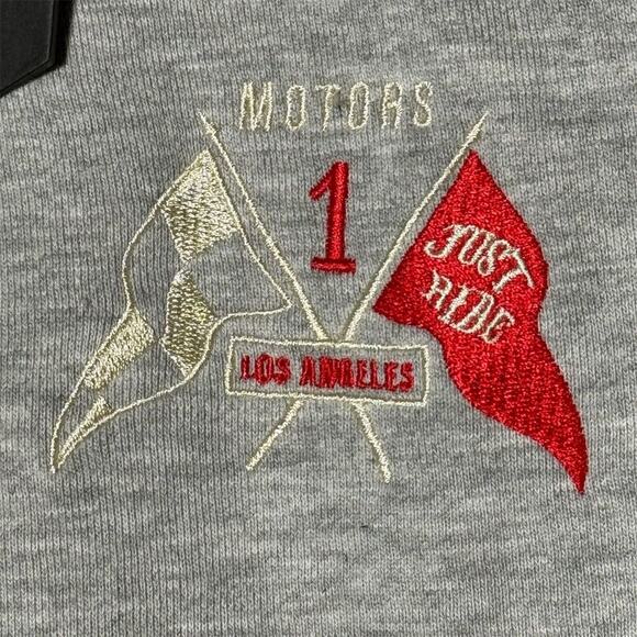 Heroes Motors Men's 2XL Embroidered Crewneck Sweatshirt Heather Grey Graphic - Picture 3 of 4